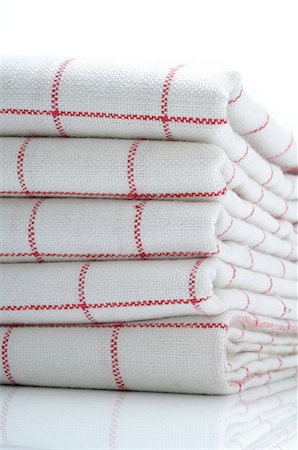 Stacked dish towels Stock Photo - Premium Royalty-Free, Code: 689-03128420