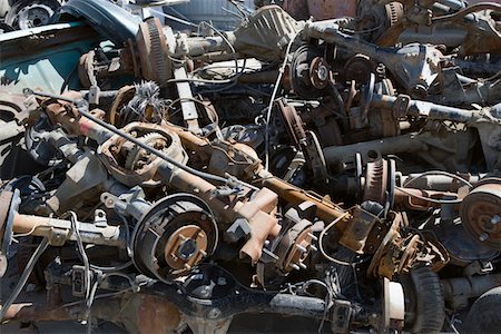 simsearch:694-03328729,k - Pile of rusty car parts Stock Photo - Premium Royalty-Free, Code: 694-03328692