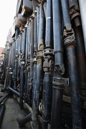 photos old rusty cars - Row of car parts in junkyard Stock Photo - Premium Royalty-Free, Code: 694-03328723