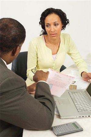 Accountant Talking with Client Foto de stock - Sin royalties Premium, Código: 694-03329387