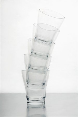 Stack of drinking glasses Stock Photo - Premium Royalty-Free, Code: 694-03329616