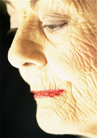 Senior woman, side view, close-up. Stock Photo - Premium Royalty-Free, Code: 695-05775069