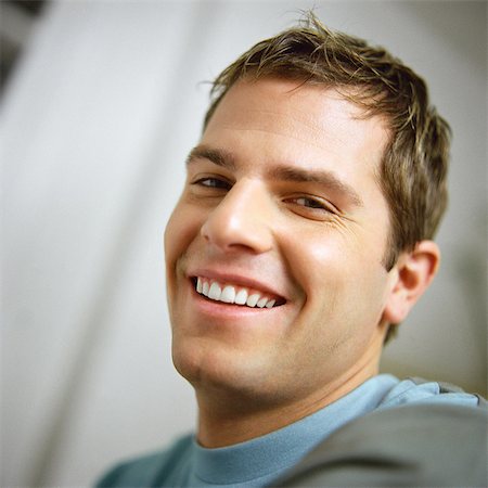 Man smiling, portrait Stock Photo - Premium Royalty-Free, Code: 695-05776665