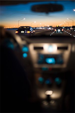 driving - Driving at sunset Stock Photo - Premium Royalty-Free, Code: 695-05771632