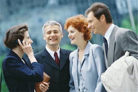 simsearch:695-03376228,k - Group of business executives, one woman using cell phone Stock Photo - Premium Royalty-Free, Code: 695-03374464