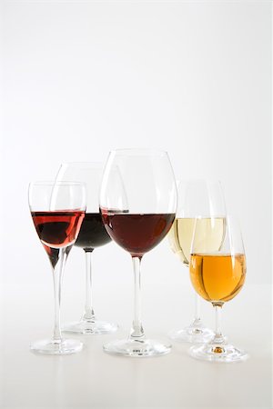 simsearch:6118-07352322,k - Assorted wines in glasses Stock Photo - Premium Royalty-Free, Code: 695-03389893