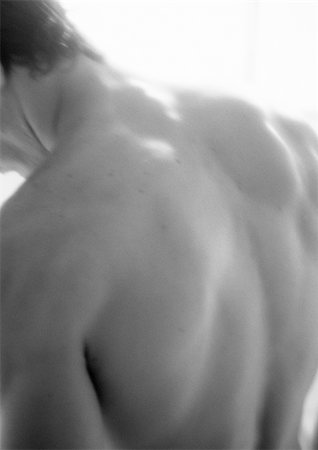 simsearch:695-03382717,k - Man's bare back, close-up, b&w Stock Photo - Premium Royalty-Free, Code: 695-03382098