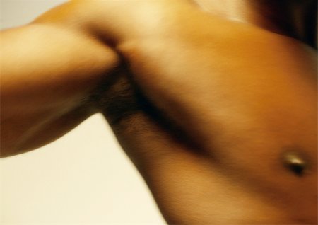 simsearch:695-03382414,k - Man's bare chest and bicep, close up. Stock Photo - Premium Royalty-Free, Code: 695-03382419