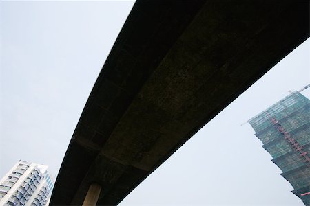 Overpass, low angle view Stock Photo - Premium Royalty-Free, Code: 696-03395057