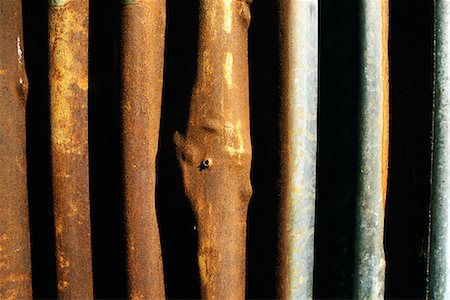 parallel bars - Metal bars with rust, close-up Stock Photo - Premium Royalty-Free, Code: 696-03395378