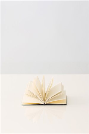 flipped - Open book with blank pages Stock Photo - Premium Royalty-Free, Code: 696-03395852