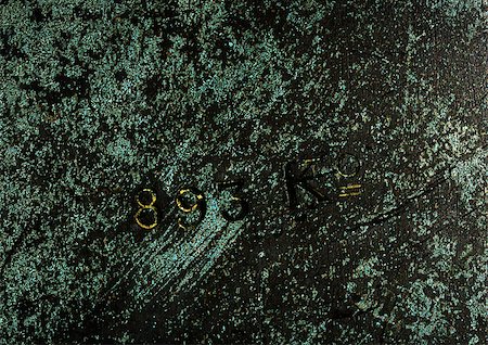 engrave - Mottled surface with numbers and letter, close-up Stock Photo - Premium Royalty-Free, Code: 696-03396722