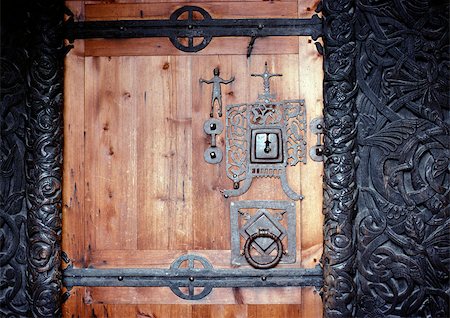 decorative iron - Norway, door Stock Photo - Premium Royalty-Free, Code: 696-03397186