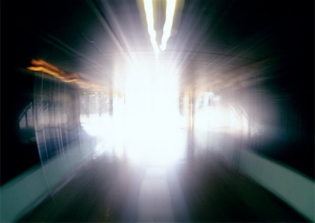 Tunnel with light, blurry. Stock Photo - Premium Royalty-Free, Code: 696-03397957