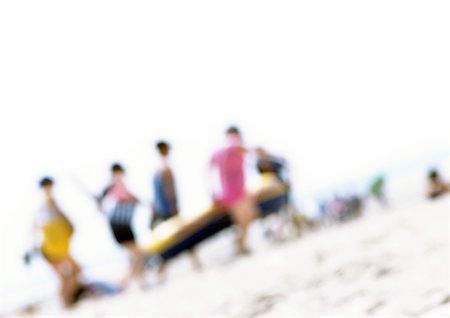 simsearch:696-03399615,k - Group of people on beach, blurred Stock Photo - Premium Royalty-Free, Code: 696-03399610