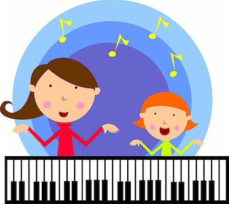 Playing the piano Stock Photo - Premium Royalty-Free, Code: 690-03202063