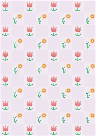 flower pattern - Flower pattern Stock Photo - Premium Royalty-Free, Code: 690-03475696