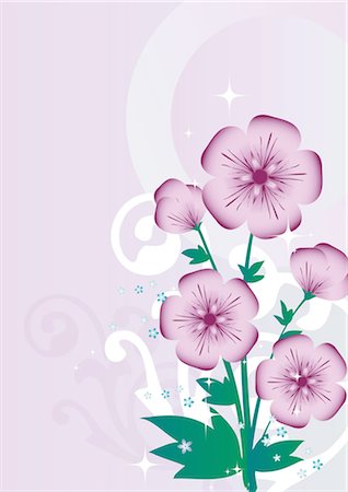 flower pattern - Flower pattern Stock Photo - Premium Royalty-Free, Code: 690-03475964