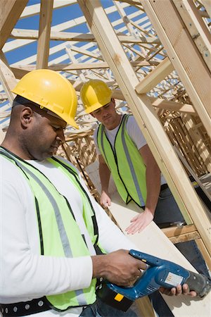 simsearch:693-06016727,k - Two construction workers on site Stock Photo - Premium Royalty-Free, Code: 693-06016741