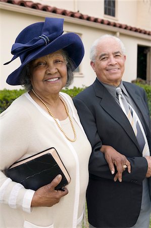 Senior Couple Going to Church on Sunday, portrait Stock Photo - Premium Royalty-Free, Code: 693-06013995
