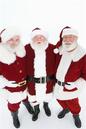 simsearch:693-06435898,k - Group of men dressed as Santa Claus, portrait Stock Photo - Premium Royalty-Free, Code: 693-06021815