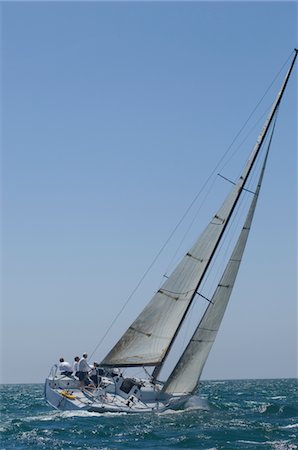 Yacht participe à l'épreuve par équipe voile, Californie Photographie de stock - Premium Libres de Droits, Code: 693-03314256
