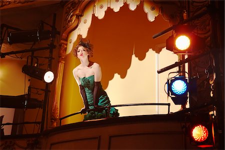 people opera - Young woman in theatre box Stock Photo - Premium Royalty-Free, Code: 693-03316999