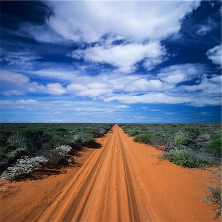 future of the desert - Rural Road in Vast Landscape Stock Photo - Premium Royalty-Free, Code: 693-03363712