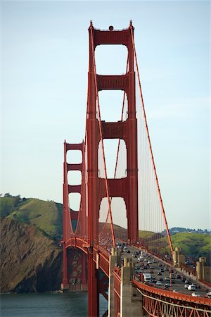 Golden Gate bridge with view to Marin County Stock Photo - Premium Royalty-Free, Code: 693-03474409