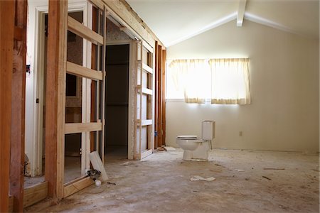 Partition wall in house renovation, Houston, Texas Stock Photo - Premium Royalty-Free, Code: 693-03644057