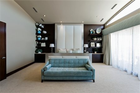 pastel - Bedroom interior Stock Photo - Premium Royalty-Free, Code: 693-03782962