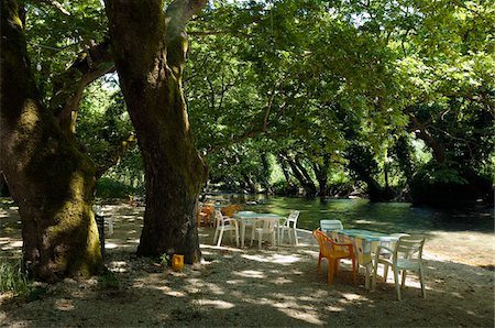 shade - Terras beside Louros River, near Panagia, Greece Stock Photo - Rights-Managed, Code: 700-04023429