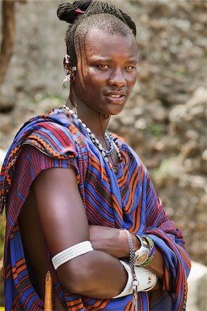 Portrait of Masai Man Stock Photo - Rights-Managed, Code: 700-04981810