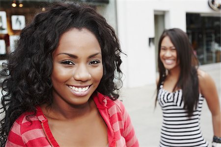 photos of mixed race teenage girls - Portrait of Two Women Stock Photo - Rights-Managed, Code: 700-05451010