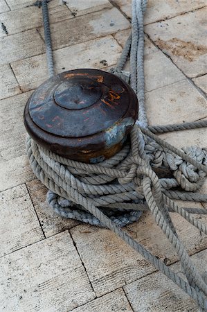 rope - Close-Up of Rope Cleat, Trogir, Split-Dalmatia County, Croatia Stock Photo - Rights-Managed, Code: 700-05451918