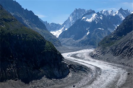 roads in mountains - Mer de Glace, Chamonix Mont-Blanc, France Stock Photo - Rights-Managed, Code: 700-05524321