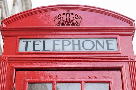 red call box - Close-Up of Red Telephone Booth, London, England Stock Photo - Rights-Managed, Code: 700-05524570