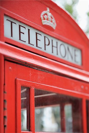 red call box - Close-Up of Red Telephone Booth, London, England Stock Photo - Rights-Managed, Code: 700-05524571