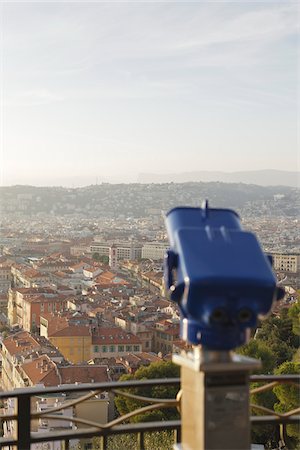 french buildings image - View of Nice from Colline du Chateau, Nice, Alpes-Maritimes, Provence, France Stock Photo - Rights-Managed, Code: 700-05560326
