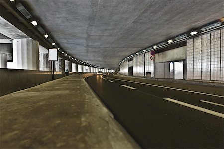 perspective road buildings - Boulevard Louis II Tunnel, Monte Carlo, Monaco Stock Photo - Rights-Managed, Code: 700-05560335