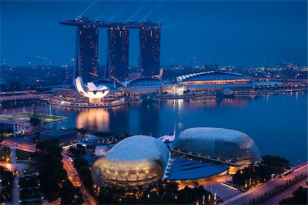 simsearch:700-02973215,k - Marina Bay Sands Resort, Marina Bay, Singapore Stock Photo - Rights-Managed, Code: 700-05609418