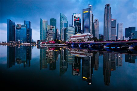 singapore - Shenton Way and Financial District, Central Region, Singapore Foto de stock - Con derechos protegidos, Código: 700-05609433