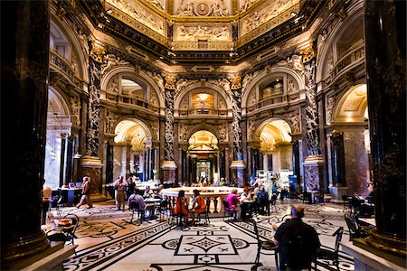 europe coffee shop - Cafe in Kunsthistorisches Museum, Vienna, Austria Stock Photo - Rights-Managed, Code: 700-05609906