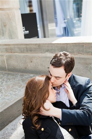 simsearch:614-06896801,k - Couple Together on Stairs Stock Photo - Rights-Managed, Code: 700-05641797