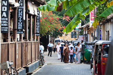 street scene asia - Street Scene, Galle Fort Area, Galle, Sri Lanka Stock Photo - Rights-Managed, Code: 700-05642128