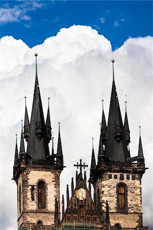 simsearch:700-05642406,k - Église Notre Dame avant Tyn, Old Town, Prague, République tchèque Photographie de stock - Rights-Managed, Code: 700-05642384