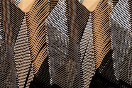 Close-Up of Stacked Chairs, St. Vitus Cathedral, Prague Castle, Prague, Czech Republic Stock Photo - Rights-Managed, Code: 700-05642438