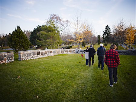 Family Walking in Cemetery Stock Photo - Rights-Managed, Code: 700-05656536