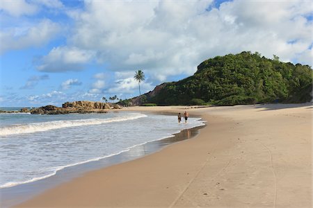 Couple Walking on Beach, Praia de Tabatinga, Paraiba, Brazil Stock Photo - Rights-Managed, Code: 700-05810250