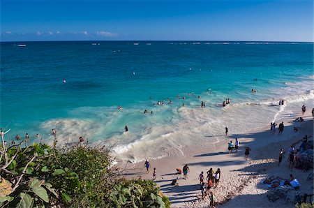 Beach at Tulum, Riviera Maya, Quintana Roo, Mexico Stock Photo - Rights-Managed, Code: 700-05855015